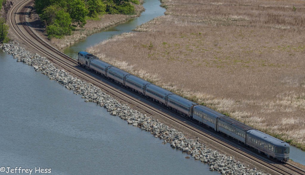 Babbling Brook, NYC #43 and Hickory Creek on Amtrak #281