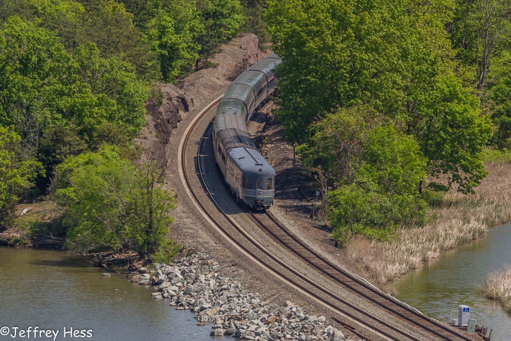 Babbling Brook, NYC #43 and Hickory Creek on Amtrak #281